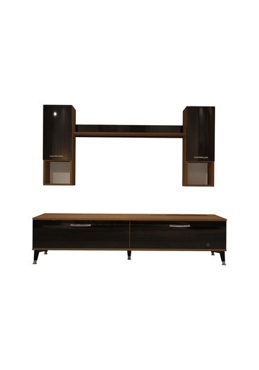 Decoraktiv Eko 5da Slm Std Silver Tv Ünitesi Tv Sehpası Ceviz - Siyah
