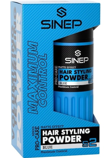 Sinep Toz Wax No:2 Extra Hold Mavi Blue Profesyonel Şekillendirme & Güçlü Tutuş 20 Gr