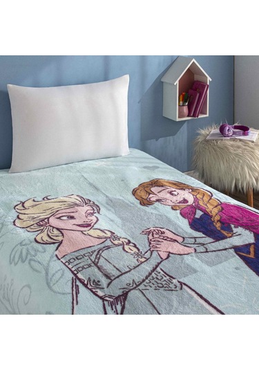 Lisanslı Disney Frozen United Tek Kişilik Battaniye 000000001000051501 Çok Renkli