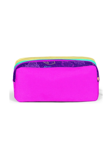 Coral High Kids Mor Pembe Dondurma Desenli İki Bölmeli Kalem Çantası 12088