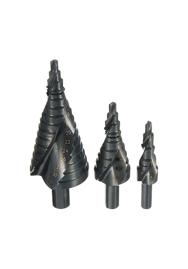 Hallow Hss Kobalt Adım Matkap 3 Adet 4-12 MM 4-20 MM 4-32 MM