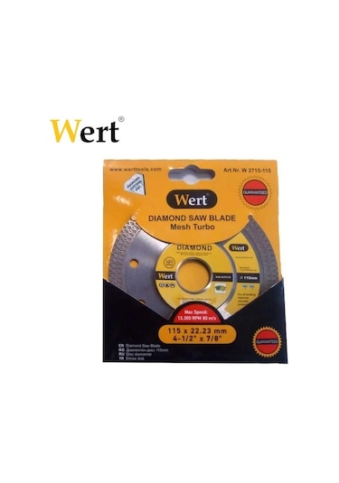 Wert 2715-115 Elmas Testere. Beton 115  MM