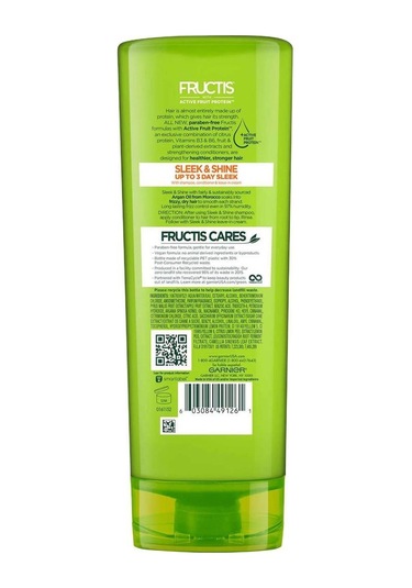Garnier Fructis Sleek & Shine Saç Kremi 354ML