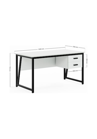 Ms2c Çalışma Masası,ofis Masası - 70x140 Cm - Beyaz Ms2c - Beyaz
