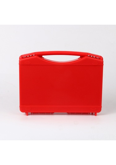 Jeemson Sert Abs Malzemeyle Yapılmış Ergonomik Kollü, Sıkma Dayanıklı, Kırılmaya Dayanıklı, Snap-on Kapaklı Siyah Çelik Araç Gereç Kutusu