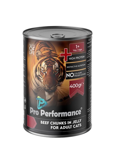 Pro Performance Sığır Etli Parça Etli Yetişkin Kedi Konservesi 400 Gr 12'li Paket