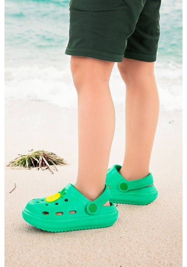 Kiko Kids Eva Plaj Havuz Okul Kreş Erkek Çocuk Terlik Twg 755 Yeşil