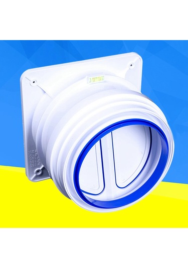 Suntek Davlumbaz Için Backdraft Damper, Kanal Taslak Engelleyici Beyaz