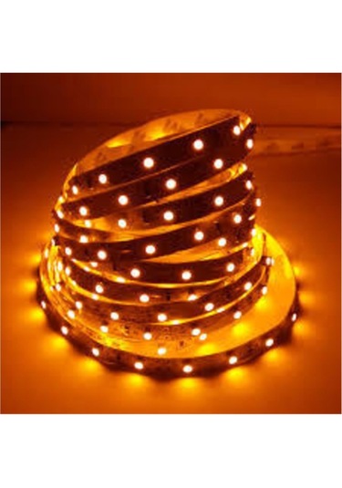 Helios 12v 4040 İç Mekan Şerit Led 5 Metre Amber Renk-Metre Amber-5 Metre