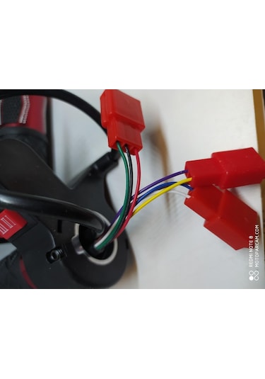 Gaz Kolu [Takım] [3 Vites / Ileri-Geri] Kırmızı - Ebıke (478994613)