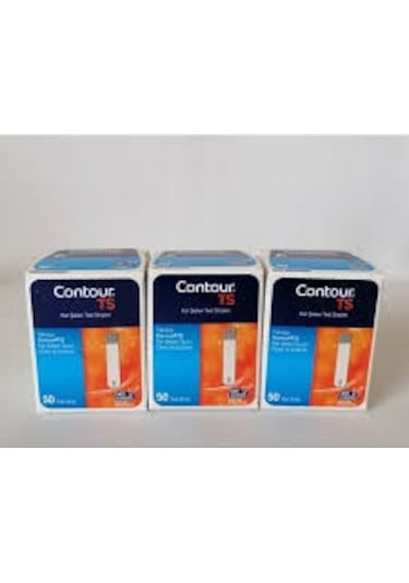 Bayer Contour TS Şeker Ölçüm Çubuğu 3 Kutu 150 Adet