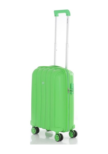 Mçs Bavul Orta Ve Kabin 2li Set Kırılmaz Silikon Valiz V305 Fıstıkyeşil Fıstık Yeşili