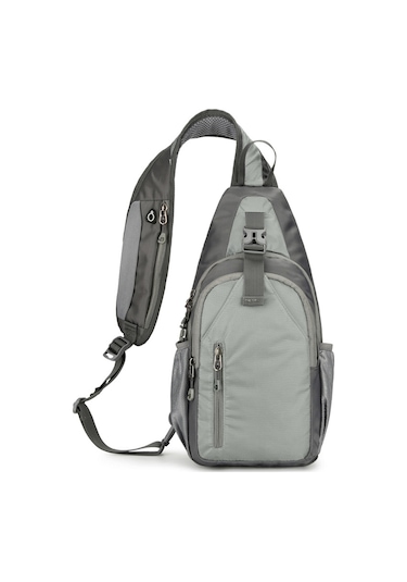 Yunboo Erkekler İçin Usb Şarjlı Ve Kulaklık Girişli Hafif Sırt Çantası - Spor, Yürüyüş, Seyahat İçin Gri