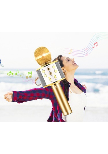 Leezsing Bt Mikrofon Ve Hoparlör Birleşik Cihaz, Üç Katlı Gürültü Azaltma, Tf Kart Desteği, Çoklu Cihazla Uyumlu, Profesyonel Karaoke, Pembe