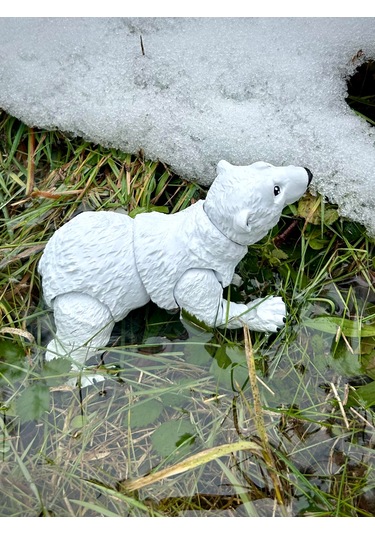 Kutup Ayısı 3d Hareketli Organik Oyuncak - Büyük Boy Vıp Versiyon