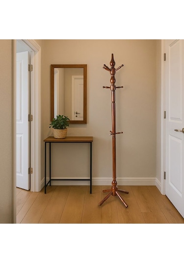 Just Home Tornalı Askılık - Ceviz - 174 Cm Ceviz