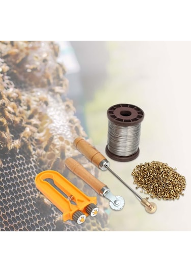 Homyl Arı Kovanı Çerçeve Tel Alet Seti Bahçe Arıcı Yard