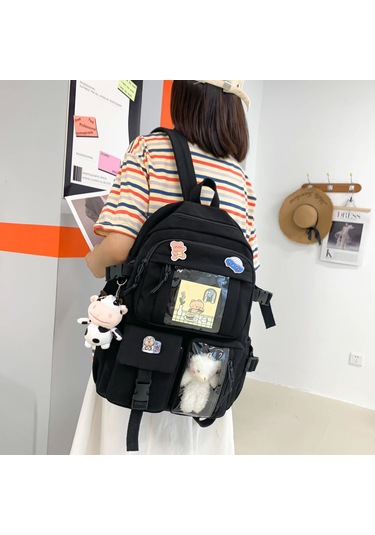 Treasure Sell Global Çok Bölmeli Büyük Kapasiteli Sırt Çantası - Çok Renkli