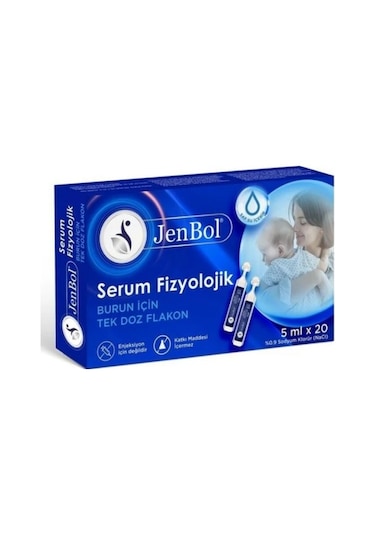 Jenbol Fizyolojik Serum 5 Ml X 20 Flakon