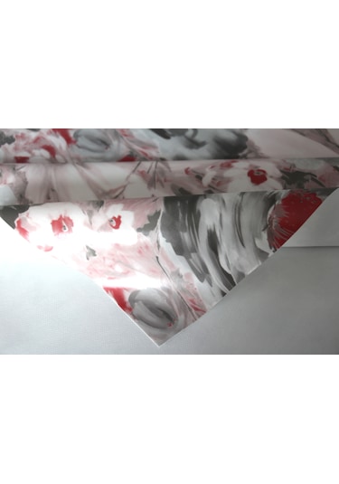 Elyaf Silinebilir Pvc Muşamba Masa Örtüsü Pasteliripapatya Pudra