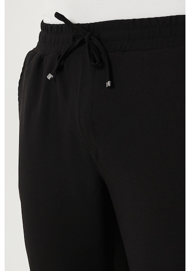 Buratti Streç Regular Fit Normal Bel Düz Paça Jogger Erkek Pantolon Cf25617953 Siyah