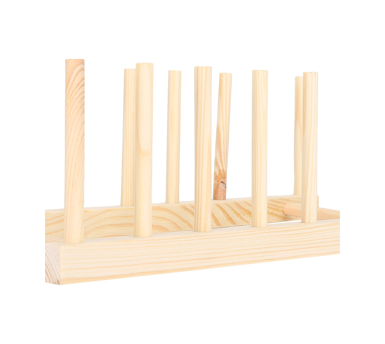 Wezone Ahşap Tabak Depolama Rafı, Mutfak Gereçleri Ve Kitaplık Olarak Kullanılabilir, Doğal Ahşap, Sağlıklı Ve Dayanıklı, 2 Set Diğer