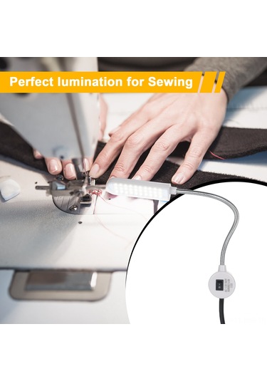 Springsun 2 Adet 30 Led Işıklı Dikiş Makinesi Aydınlatması - Beyaz Işık 5000k, 1.5m Kablolu, 110-240v Endüstriyel Dikiş Işığı Gösterildiği Gibi