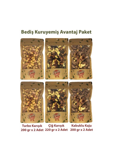 Bediş Kuruyemiş Avantaj Paketi 450 G