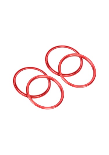 Reedark Audi A1 İç Mekan Klima Vant Dekorasyon Halka, Alüminyum Alyaş, 4 Adet,  Ebat, Korozyon Dirençli, Kolay Kurulum