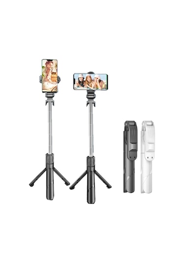 Cbtx Xt02p Mini Bluetooth Canlı Tripod Selfie Stick Beyaz