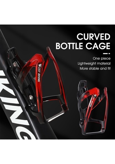 Dancemonkey West Bıkıng Yp0704037 Mtb Bisiklet Su Şişesi Tutucu Küçük Tasarım, Siyah/mavi Acid Yeşili