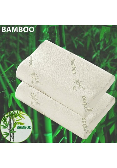 Heyner Visco Boyun Destek Yastığı Bamboo Yastık 40x60 2'li Paket