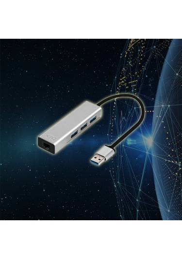 Bix Usb 3.0 Gigabit Ethernet 3 Portlu Çoklayıcı Hub