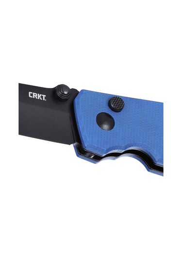 Crkt Squid Button Lock Micarta Blue Kamp Çakı Mavi