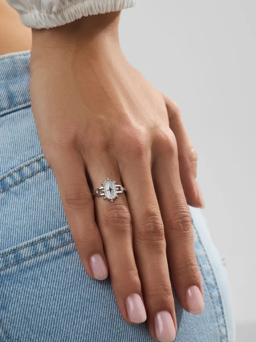 Fly Jewelry 925 Ayar Gümüş Yüzük 256688341 Gri