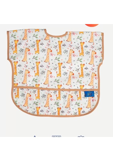 Candar Forest Kolsuz Sıvı Geçirmez Aktivite Ve Mama Önlüğü 6-24 Ay Standart Çok Renkli