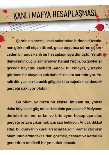 Dedektiflik Cinayet Çözme Oyunu - Kanlı Mafya Hesaplaşması