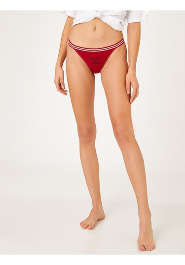 Koton Brazilian Külot Slogan Baskılı Kiremit 3wlk30083mk 3WLK30083MKKM3 Kiremit