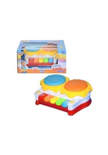 Birlik Işıklı Müzikli Piyanolu Kaya Davul Türkçe Masal ve Şarkı Söyler