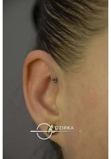 Dzirka Titanyum Labret Küpe Kulak Burun Dudak Piercing 144291939 Gri
