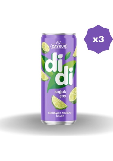 Didi Bergamot Aromalı Soğuk Çay 250 Ml - 3 Adet