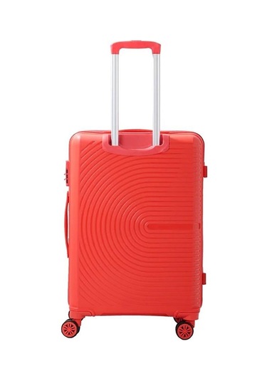 Mçs Bavul Büyük Ve Kabin 2li Set Kırılmaz Silikon Valiz V374 Mercan Mercan