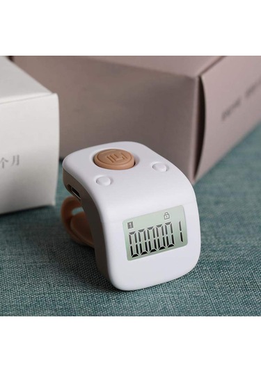 Neevoyu Usb Şarjlı 6 Kanal Elbise Parmak Sayacı, Sessiz Düğme Ve Veri Kilidi, Su Geçirmez Silikon, 3 Ay Kullanim Süresi