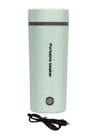 Suntek 400 ML 24 V Hızlı Kaynayan Araba Elektrikli Su Isıtıcısı Yeşil