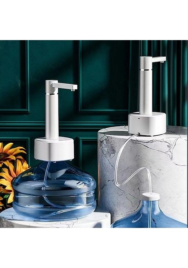 Maoyaya Siyah Şarj Edilebilir Su Pompası, Otomatik Galon Dağıtıcı, Masaüstü Standı Ile 4w Siyah