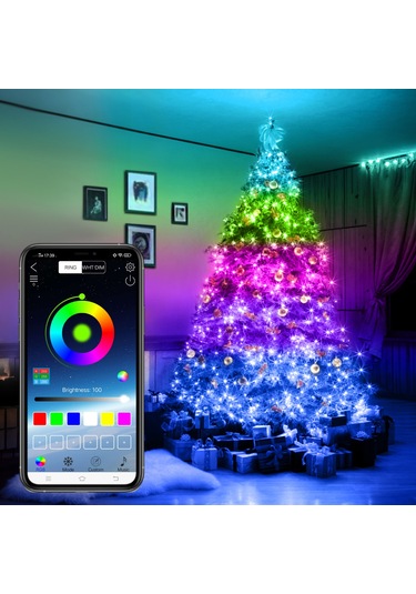 Monyee Rgb Renkli Bakır Işık Zinciri, 20 Metre Uzunlukta, Dekoratif Aydınlatma Diğer