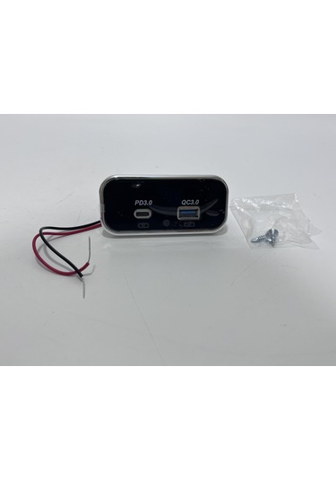 Type-c Usb 2 Portlu Araç Şarj Soketi Adaptörü 12v-24v Model 4