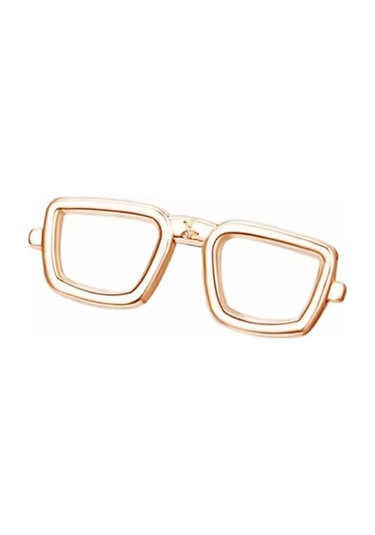 Olfil Mini Broş-gözlük Minimalist Tarz 272153214 Altın Rengi