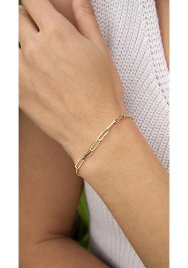 Altın Ataç Zincirli Bileklik BGA0127-Y Sarı Altın