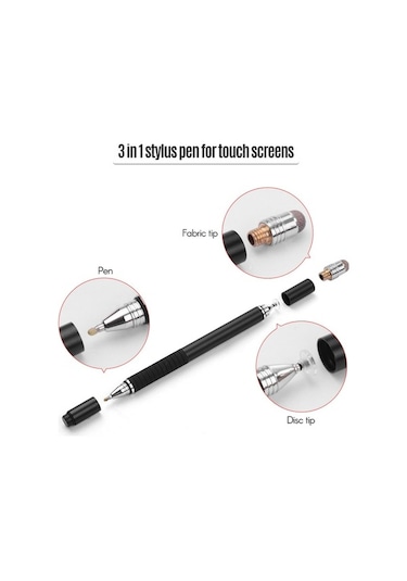 Novahub Wk-125a Çok Fonksiyonlu Dokunmatik Kalem Seti - Nano Başlık, Disk & Yazma Ucu, Tablet Ve Telefonlar İçin